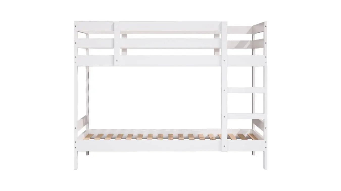 Детская кровать двухъярусная Neo, белая фото - 2 - большое изображение